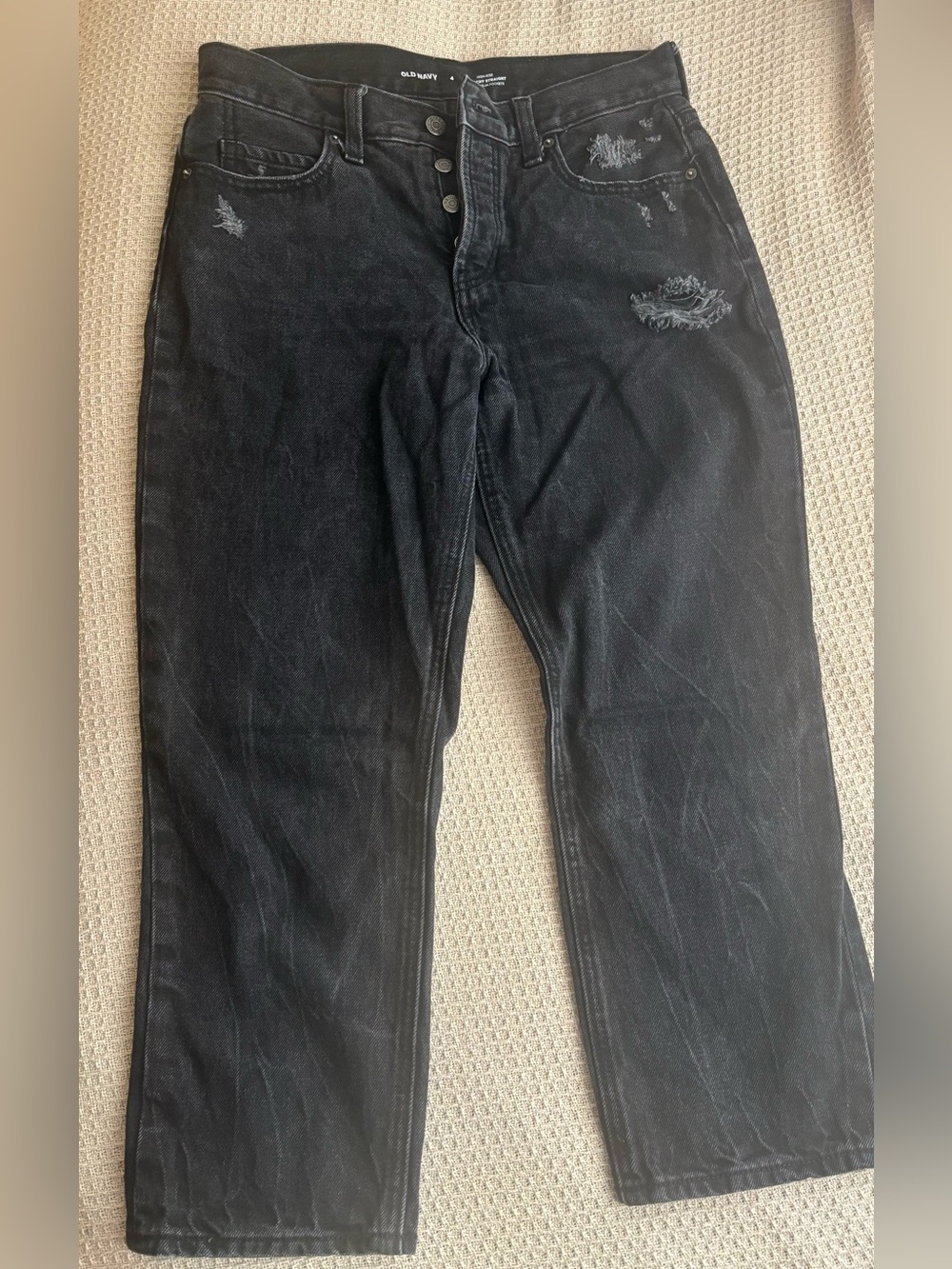 Old Navy Women’s Size 4 black straight leg jeans